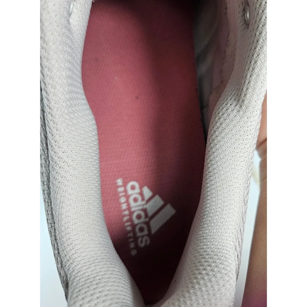 Men's Adidas Adipower Weightlifting II Shoes White Pink Size 12.5 Power Training
